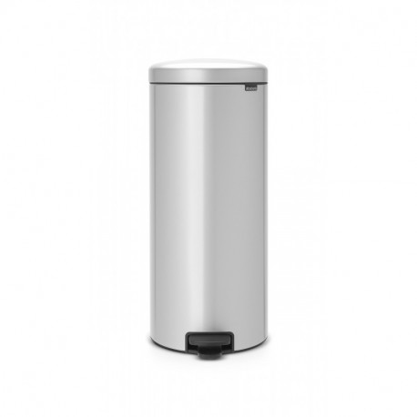 Brabantia Pedal Bin newIcon 114465-Cubo de Basura, Color Metallic Grey, Acero Inoxidable, Gris Metalizado, 30 l