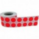 Fluorescente Rojo Circulo Punto Pegatinas, 13 mm 1/2 Pulgada Redondo, 1000 Etiquetas en un Rollo