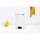 Brabantia 111846 Newicon 111846-Cubo de Basura con Pedal, Color, Acero Inoxidable, Blanco, 20 l