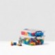 AmazonBasics - Cajas de almacenamiento de plástico con tapas transparente, 10,5 litros, 5 unidades 