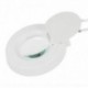 MVpower Lámpara Articulada de Mesa con Lupa lente circular 22W Blanco Frío para Manicura Lente de 120 mm con Tapa Lupa 8x co