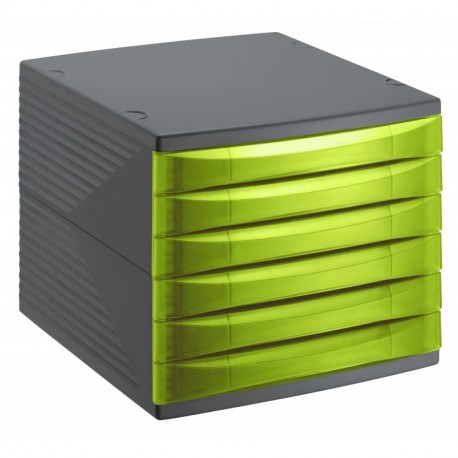 Rotho Quadra 10800MK000 Cajón archivador de oficina, poliestireno, formato A4, alta calidad, aprox. 37 x 28 x 25 cm, plástico