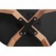 Pack 2 sillas Lucia Negro, pata madera y asiento acolchado, estilo nórdico