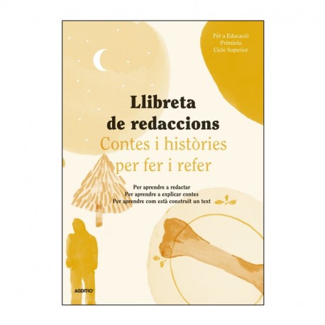 Additio R111 - Libreta de Redacciones para Tercer ciclo de primaria catalán , color amarillo