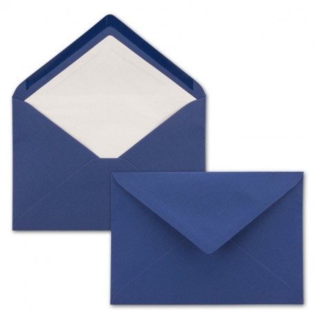 Enveloppes C5 – neuser couleur heureux – Doublé 100 Stück bleu foncé