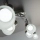 B.K.Licht Lámpara LED de techo I Focos giratorios I 6 bombillas I 5 W E14 I Orientable I Lámpara para techo de habitación I C