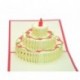 Medigy 3d Pop Up Cartes de vœux Happy Birthday carte danniversaire avec trois Couche gâteau danniversaire Cartes de modèle