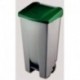 PLASTICOS HELGUEFER - Basurero 120 litros con Pedal, Color Verde