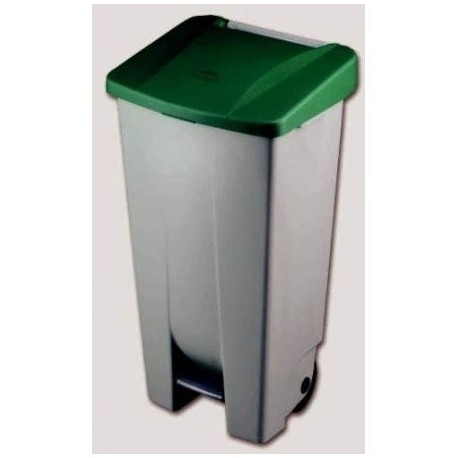 PLASTICOS HELGUEFER - Basurero 120 litros con Pedal, Color Verde