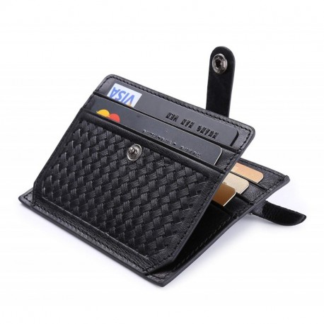 flintronic ® Moda Tarjeta de Crédito Slim, RFID Bloqueo Monedero de Cuero, Mini Billetera para Tarjetas de Crédito, el Estilo