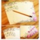 Rancco 60 PC que escriben los efectos de escritorio papel / papel de carta, papel de escritura clásico de la letra del diseño