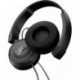 JBL T450 - Auriculares supraaurales con micrófono incluido y cable, control remoto de un solo botón, sonido Pure Bass, negro