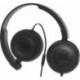JBL T450 - Auriculares supraaurales con micrófono incluido y cable, control remoto de un solo botón, sonido Pure Bass, negro