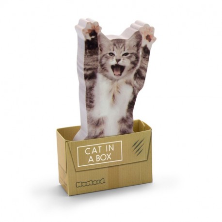 Mustard Cat in A Box - Taco de notas adhesivas, blocs de notas adhesivas, incluye 150 hojas, diseño de gato