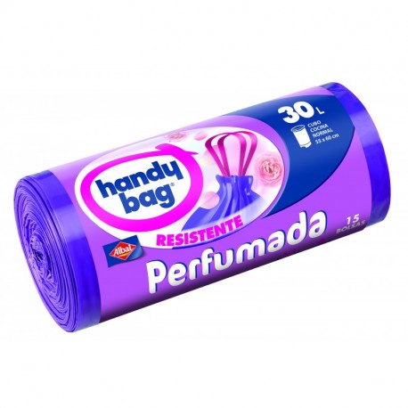 Handy Bag - Bolsa Basura Perfumada 30 L 15 Bolsas - [Pack de 7]
