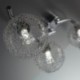 Lámpara de techo I Bolas de cristal I Foco LED para techo I Incluye 4 bombillas LED G9 I Luces LED I Focos giratorios I Lámpa