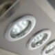 Lámpara de techo LED I 6 focos I Marco cuadrado I Incluye 6 luces GU10 de 3 W I Lámpara para habitación I Color níquel mate I