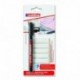 Edding 141-1-01 - Kit de 25 etiquetas de tela para marcar la ropa y rotulador permanente para tela 141F