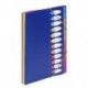 Viquel - Carpeta fuelle 12 compartimentos, polipropileno, colores neón 