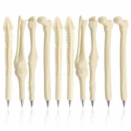 PIXNOR - Bolígrafos originales de punta redonda de huesos, regalo para enfermeros, médicos, radiólogo, material de papelería,