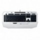 Roccat Isku FX - Teclado gaming USB, iluminación teclas, layout portugués color blanco