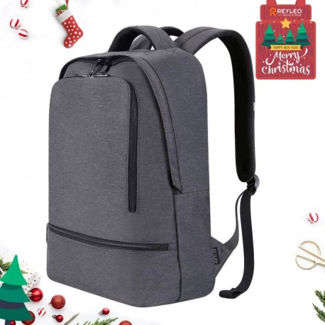 Mochila Portátil, Mochila Impermeable REYLEO Bolsa Escolares Mochila Diario para Hombre Mujer, Trabajo, Viaje, Colegio - 21L 