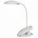 Ledgle Lámpara de lectura de Clip regulable de 8W. Segura para la vista. Lámpara de mesa, con cuello flexible, recargable de 