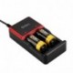 Odec Cargador de Pilas para Pilas Recargables C AA AAA AAAA Ni-MH o Ni-Cd y 18650 26650 18490 17335 16340 10440 Li-ion con 2 