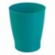 mDesign papelera plastico color azul verdoso - Perfecta como papelera de oficina o para la cocina - Papelera de reciclaje con