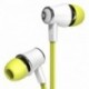 Tefamore Auriculares Estéreo De 3.5mm Con Micrófono En-Oído Para Teléfono Móvil Verde 