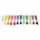 JOLLY Témpera Colores 12 Colores líquidos con agua dilución & lavable brillante Colores