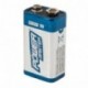 Powermaster 531078 - Pila súper alcalina, 6LR61 9 V color azul