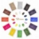 Mture Almohadilla Tinta para Sello Tampón,12 colores disponibles para Madera Papel Tela para sellos de goma, Niños No Tóxico