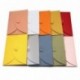 Lot de 20 enveloppes en papier kraft colorées avec fermoir en forme de cœur - Pour cartes postales, 20pcs