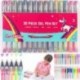 GirlZone Set DE BOLÍGRAFOS DE Tinta DE Gel para NIÑAS y NIÑOS 30 Piezas Set de Arte y Manualidades Bolis Brillo Colorear, Gar