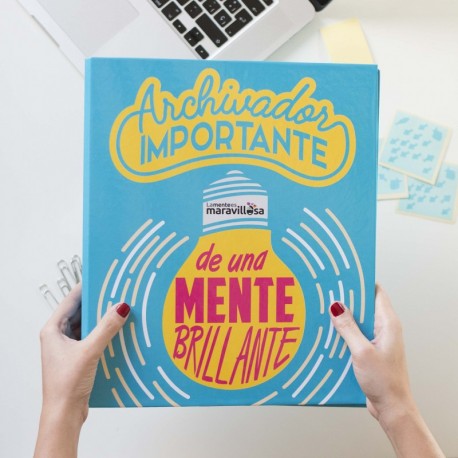 La mente es maravillosa-Archivador original -Regalo para amiga con dibujos-MENTE