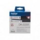 Brother DK22251 - Papel continuo de etiqueta, color negro y rojo y blanco
