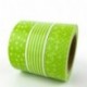 Allbusky colorido pegajoso adhesivo cinta de carrocero cinta adhesiva decorativa DIY Craft Decor Verde 3 