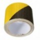 tuqiang® 3 m Negro con amarillo sarga banda reflectante etiqueta Seguridad Alerta conspic uity Noche reflector rayas Tape pel