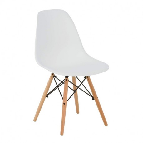 SKLUM Silla IMS Blanco Madera Natural - Elige Color 