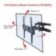 Fleximounts A22 Soporte de pared inclinable y giratorio para televisor con brazo articulado de movimiento completo cuadra a p