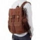 Lifewit 17" Mochila Portátil Lona Mochilas Mujer Hombre Casual Bolsa de Viaje Cuero Vintage Marrón