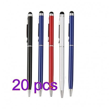 tia-ve 5pcs 2 en 1 – Bolígrafo de lápiz capacitivo bolígrafos para Apple iPad Tablet, Mixed Color