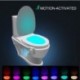 WC luz nocturna, ZSZT LED Luz de Inodoro Luz con Detección de movimiento del sensor automático, 8 Cambio de Color,Funciona co