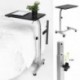 Aingoo Mesa de informática con Ruedas Soporte de computadora Notenbooktisch Negro 