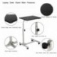 Aingoo Mesa de informática con Ruedas Soporte de computadora Notenbooktisch Negro 