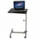 Aingoo Mesa de informática con Ruedas Soporte de computadora Notenbooktisch Negro 