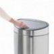 Brabantia Touch Bin Cubo de Basura, 40 litros, Acero Inoxidable, Blanco