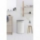 Brabantia Touch Bin Cubo de Basura, 40 litros, Acero Inoxidable, Blanco