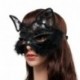 Cusfull Máscara Veneciana de Lujo Mascarada Mujeres Masquerade Máscara Niñas Mascarada de Encaje Lace Gato Negro máscara de o